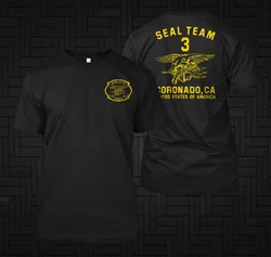 Naval SEAL Team Three DEVGRU Coronado US Special Military Force T-Shirt Summer Cotton Short Sleeve O-Neck Mens TShirt Streetwear