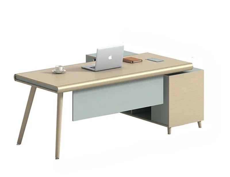 

Simple modern office desk and chair combination desk single supervisor desk