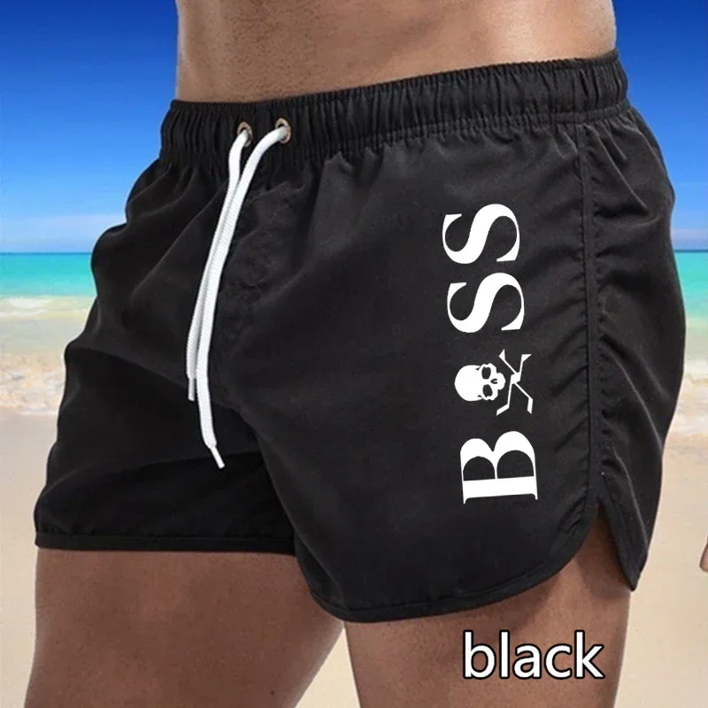 Men\'s beach shorts, sexy swimsuit, colorful swimsuit, surfing suit, informal quick drying sports pants, 2024