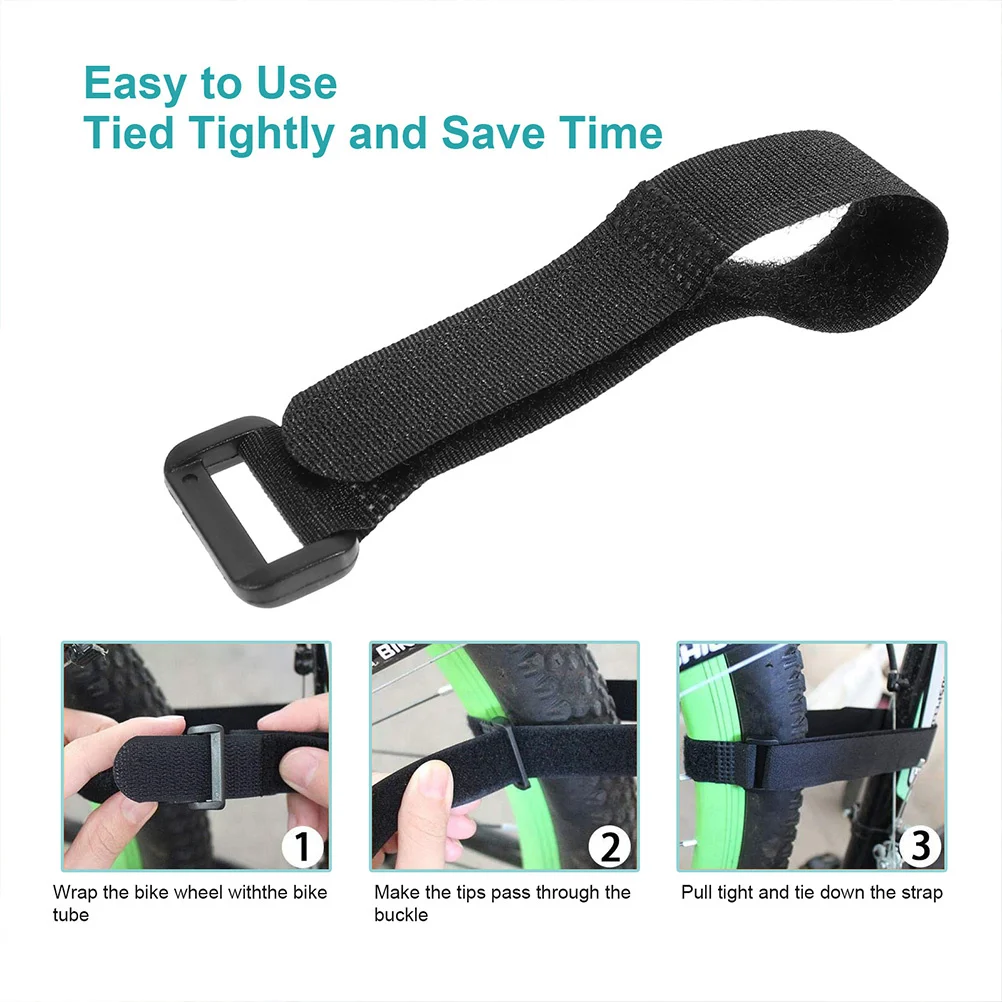 10Pcs Mountain Bike Straps Adjustable Nylon Tie-Downs Rack Stabilizer Straps Secure Bike Wheels Transport Carry