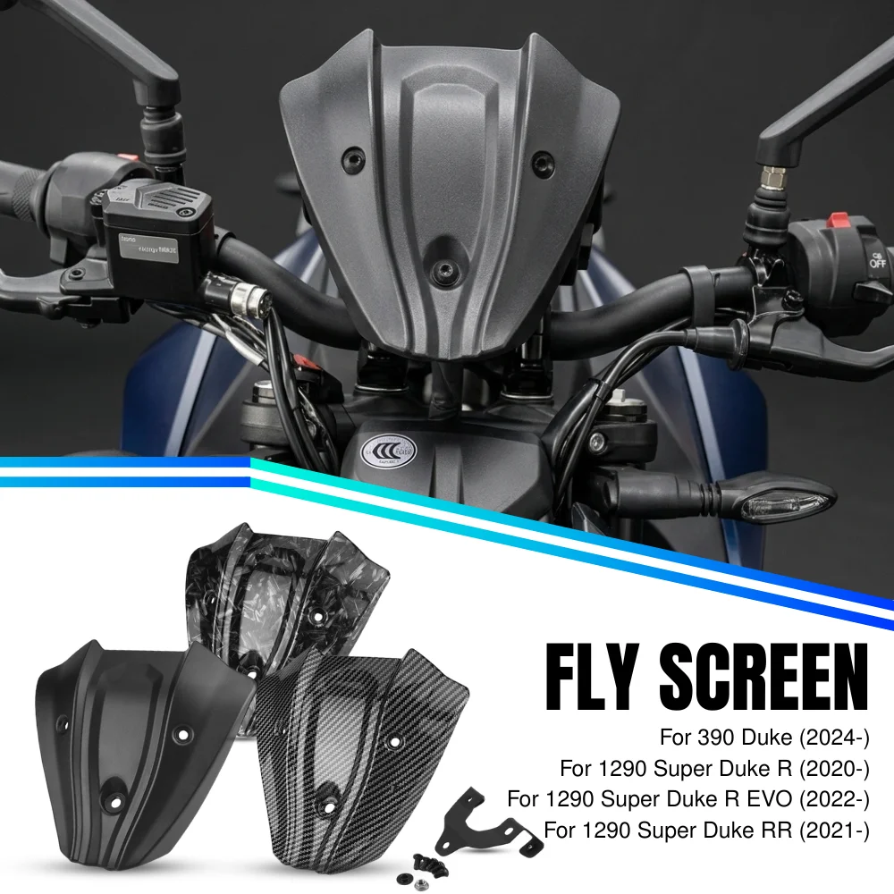 For Duke 390 DUKE390 (2024-) 1290 Super Duke 1290SuperDuke R EVO RR Windshield Windscreen Wind Deflector Motorcycle Accessories