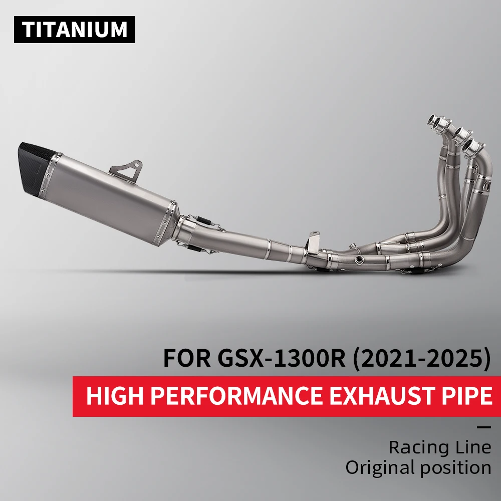 

The complete system is suitable for GSX1300R GSX-1300R 2021-2025 Titanium Motorcycle High Quality Full Exhaust