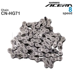 SHIMANO ACERA CN-HG71 Chains - 8-Speed - HYPERGLIDE - MTB Chain 114L Original bicycle parts also rated for E-BIKE use
