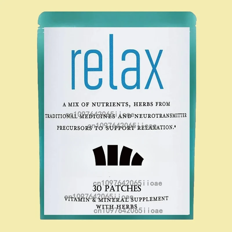 

30 пластырей Relax Natural Sleep Support Transdermal Patches To Unwind and Decompress, Natural Patch с ГАМК, L-Theanine