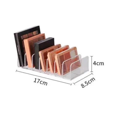 7 Grids Clear Acrylic Eyeshadow Compact Organizer Drawer Organization Divider Makeup Storage Box Transparent Slot Cosmetics Case