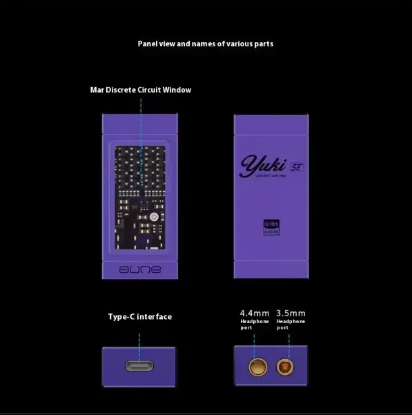 AUNE Yuki SE amplificateurs de décodage Portable PCM768 DSD512 ES9280AC Pro petite queue HiFi écouteur décodeur intégré Machine personnalisée