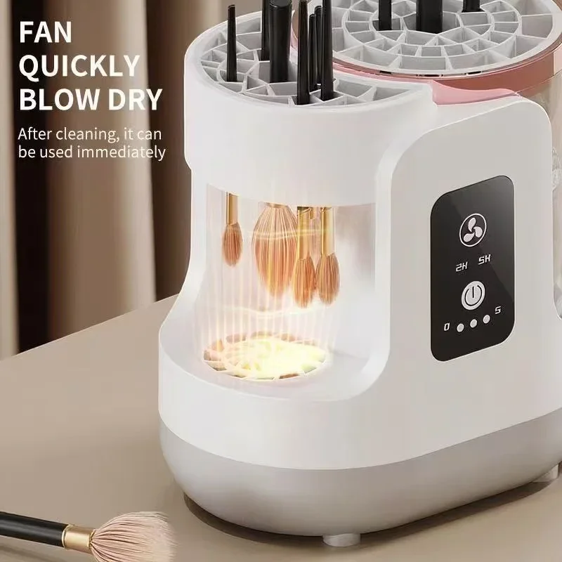 Electric 3 IN 1 Makeup Brush Cleaneing Machine Makeup Brush Dryer Portable Automatic USB Cosmetic Brushes Cleaner Tool