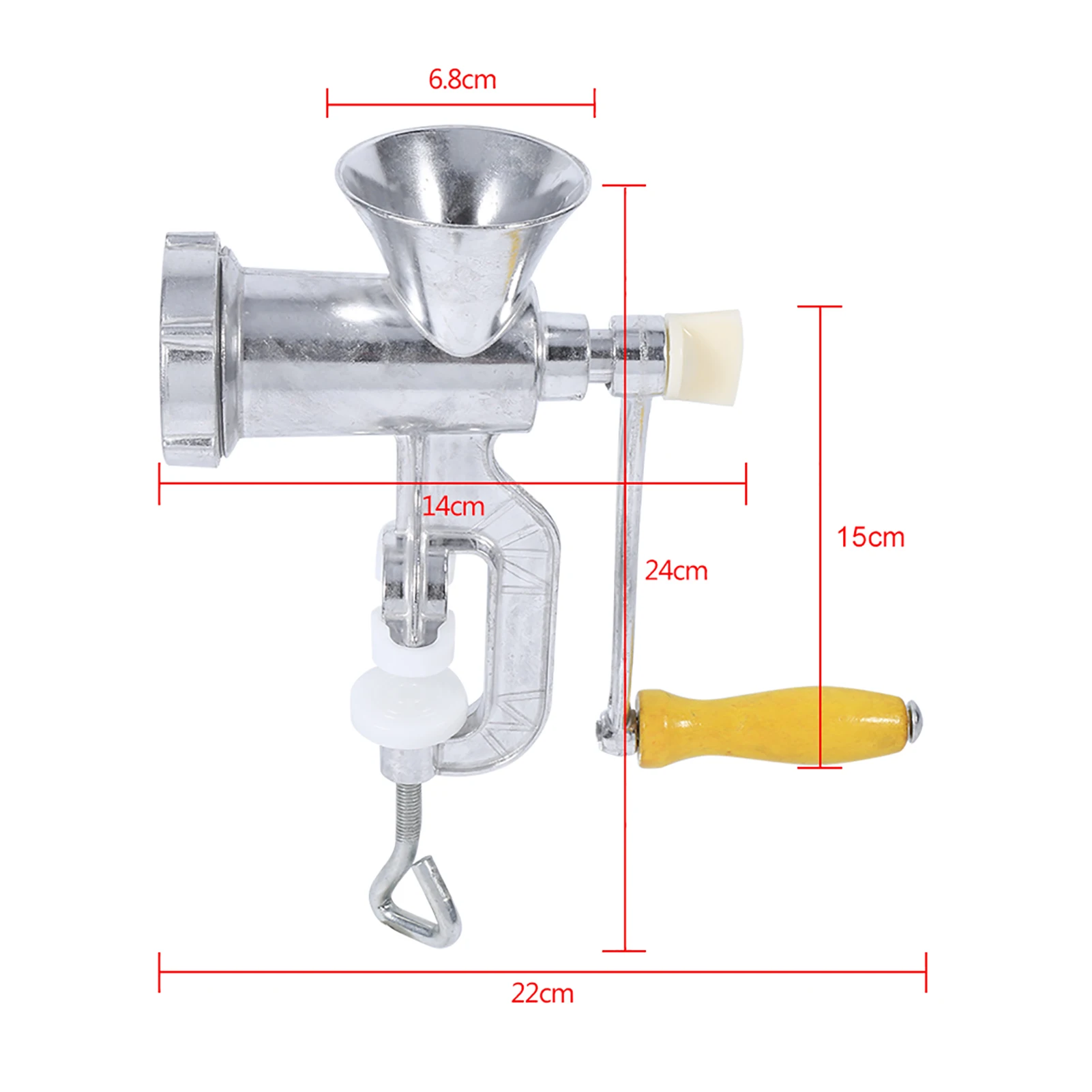 Aluminium Alloy Hand Operate Manual Meat Grinder Sausage Beef Mincer Table Kitchen Home Tool Home Kitchen Tool Home Meat Grinder