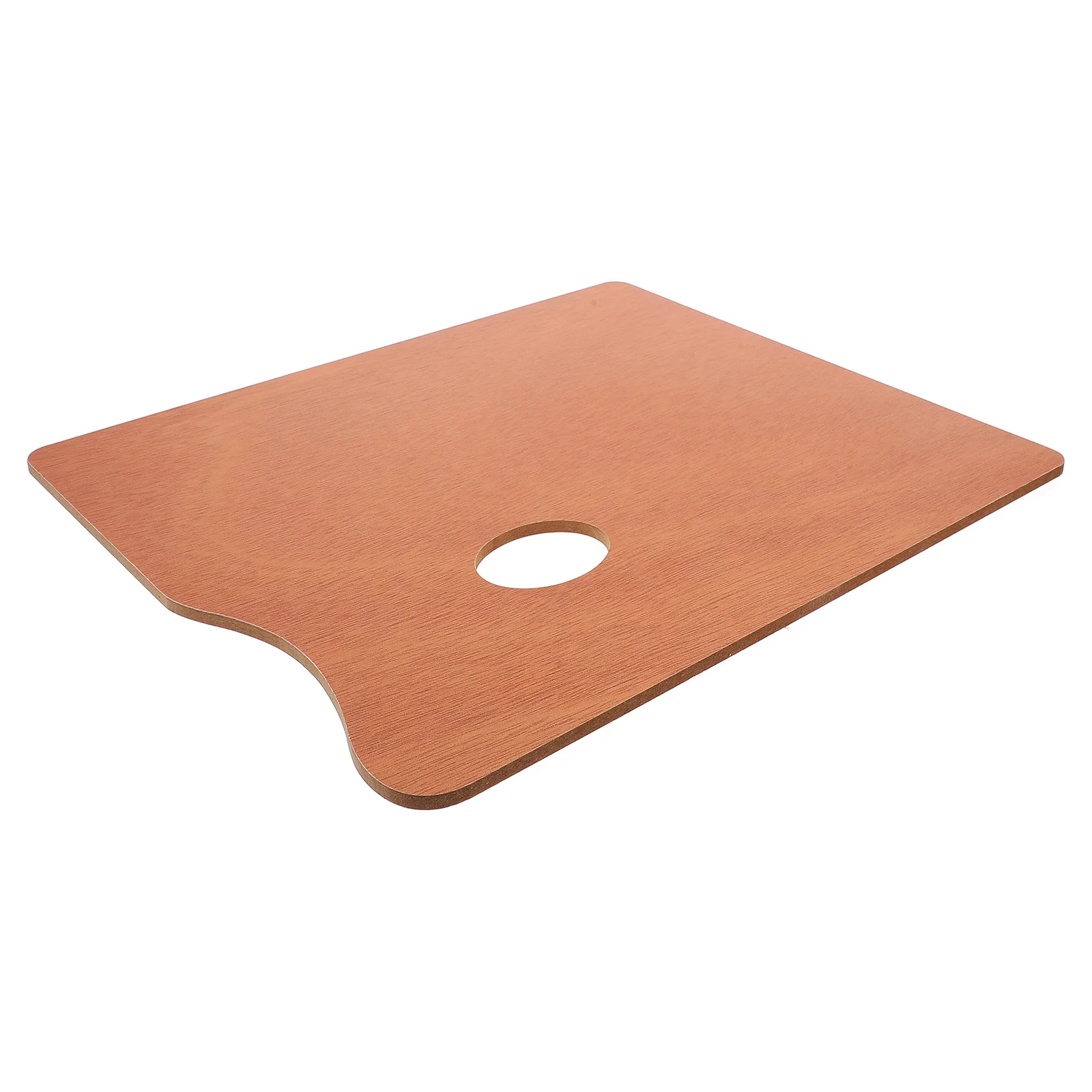

1pcs Wooden Paint Palette 25X30Cm Oil Watercolor Acrylic Mixing Tray Artist Thumb Hole Portable Durable Square Plate For Travel