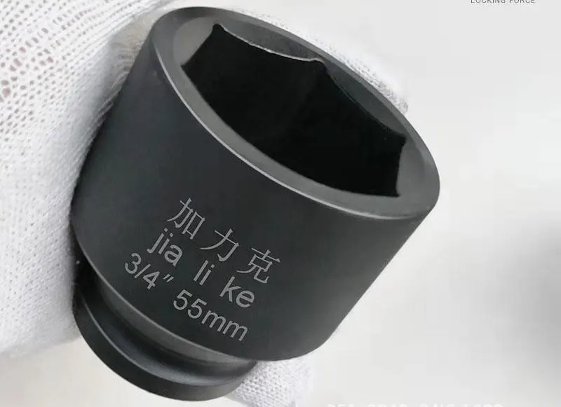 1PC 3/4 Inch 19mm  Drive Impact Socket Hex 17mm to 75mm Big Size Wrench Head Wrench Sleeve for Electric Impact Air Pneumatic