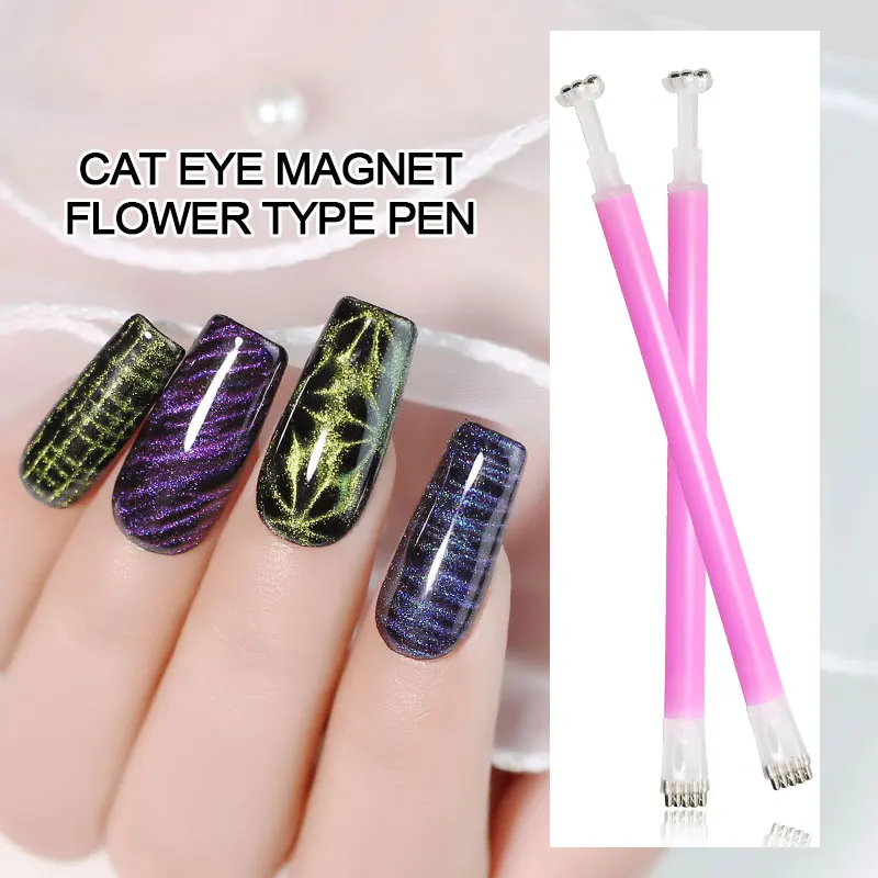 NAILCO 4 Styles Cat Eye Magnet Stick For UV Nail Gel Polish Nail Art 9D Magnetic Design Effect Pen Multifunctional Painting Tool