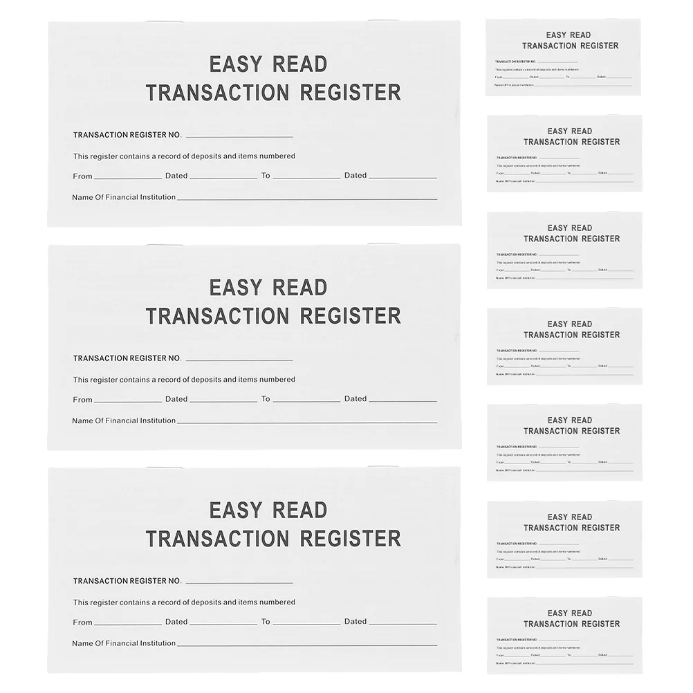 

10 шт., чековая книга, пустой журнал передачи, личный финансовый блокнот, портативный органайзер для записей, кошелек, папка, бюджет