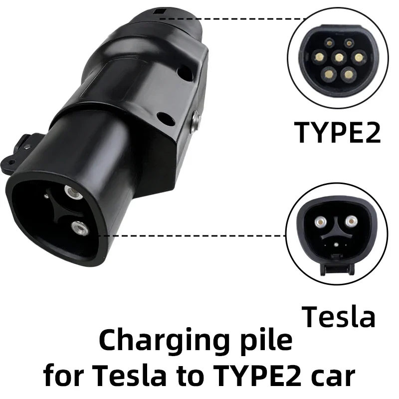 EV Adapter 32A do Tesla do typu 2 EVSE Adapter samochody elektryczne ładowarka samochodowa 250V złącze ładowania jednofazowy