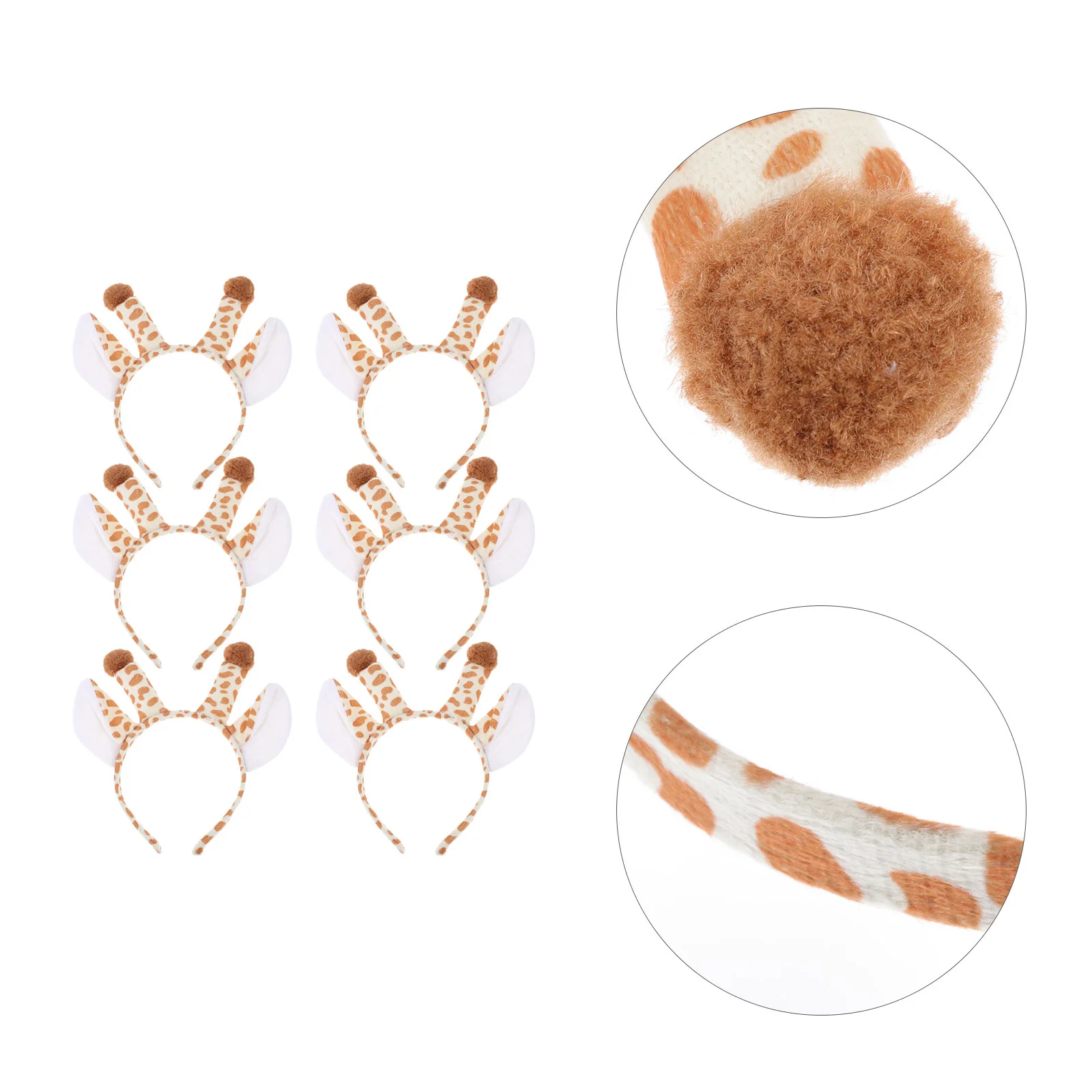 6 Pcs Animal Headband Hair Decors Lovely Wear Photo Props Kids Clothes Makeup Costume Girls Hoops for Miss Accessories