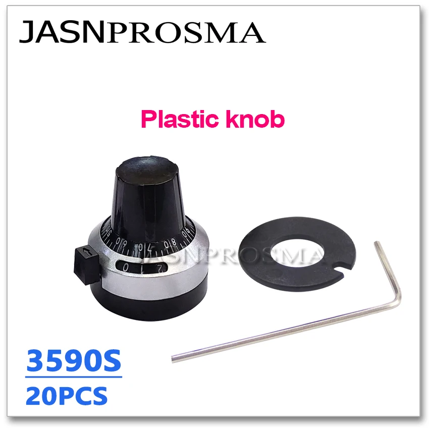 JASNPROSMA 10PCS 3590S 100R 200R 500R 101 201 501 3590S-2-101L 3590S-2-201L OHM ปรับ Trimmer ตัวต้านทาน Potentiometer KNOB