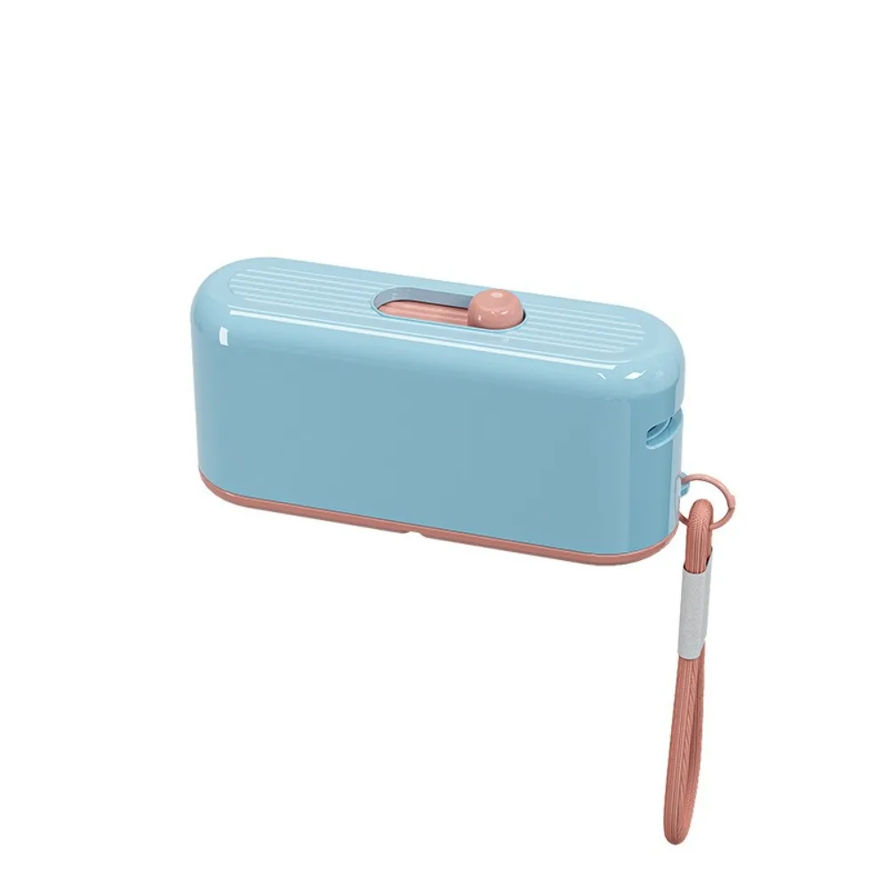 

Oral Care Automatic Ejectable Floss Dispenser with 10Pcs Floss Press-on Floss Stick Organizer Convenient Refillable