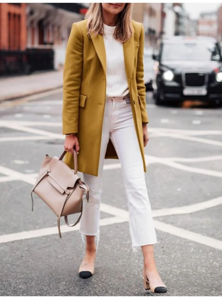 Cappotti di lana da donna capispalla eleganti Trench invernale da donna caldo con giacche Streetwear foderate Femela novità in cappotti