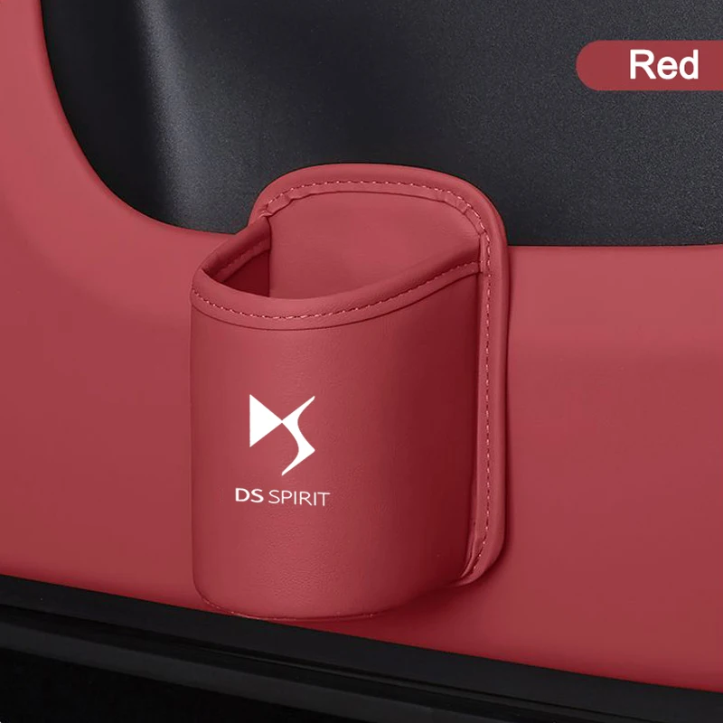 

For Citroen DS Spirit DS4 DS5 DS3 DS6 DS7 Crossback DS9 Car Door/Seat Water Cup Holder Back Seat Drink Rack Leather Storage Box