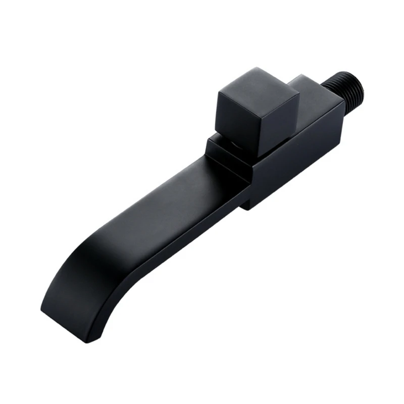 

Bathroom Sink Faucet Wall Mounted Basin Tap Brass Single Cold Water Mop Faucet Basin Bathtubs Waterfall Spouts Sink Faucet