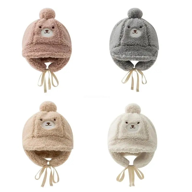 

Lovely Cartoon Winter Trapper Hat for Boys Girls Windproof Warm Hat for Infant Dropship