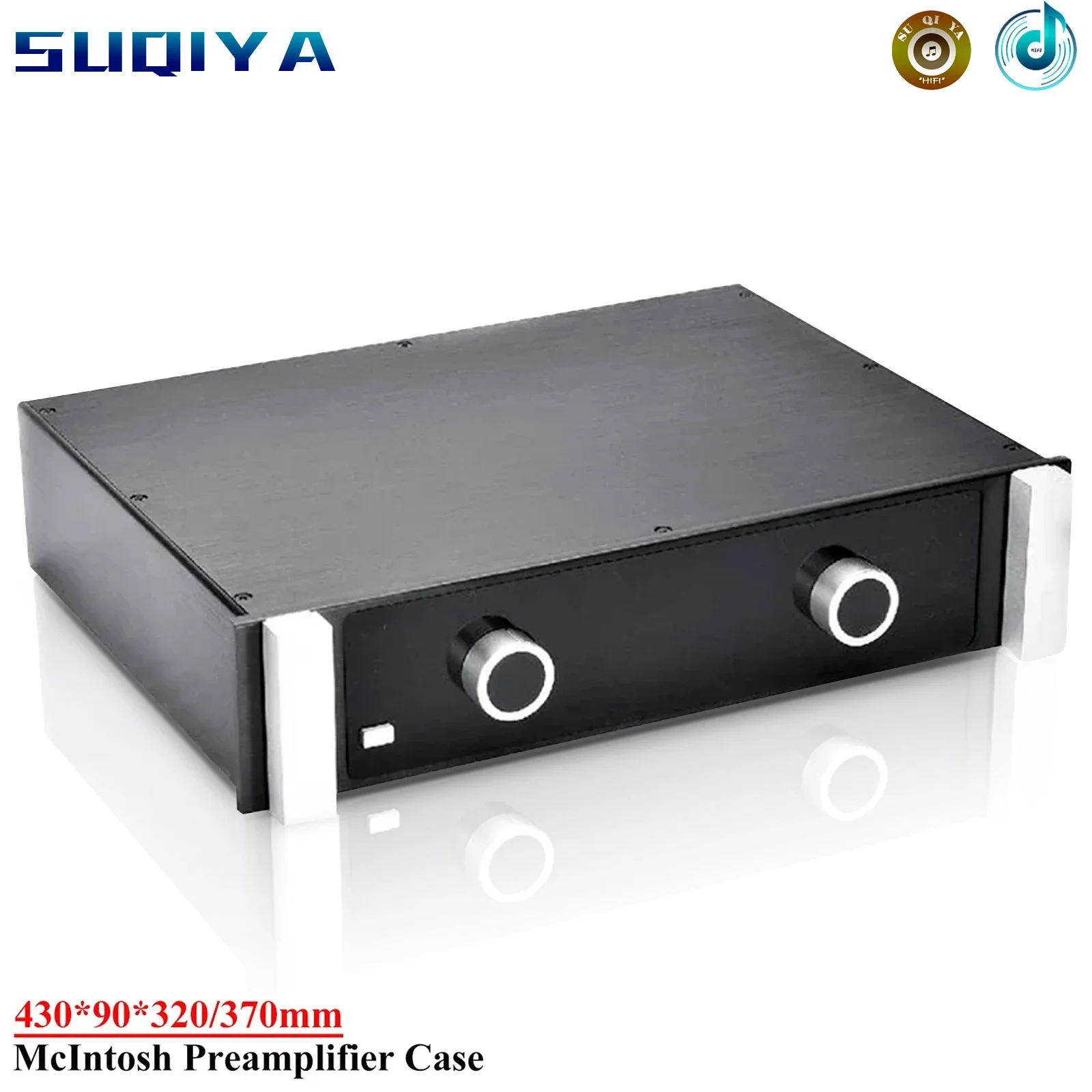 430*90*320mm 430*90*370mm All Aluminum McIntosh Preamplifier Enclosure Case Diy Audio Amplifier Chassis