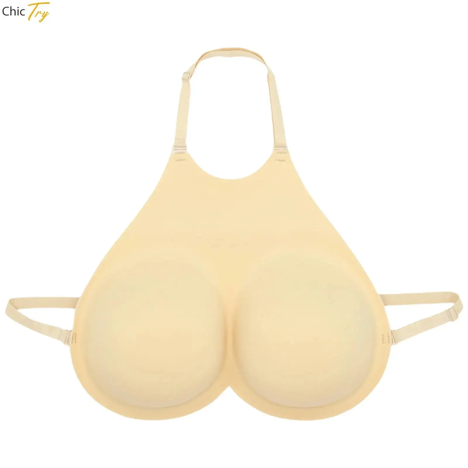 Sponge Breastplate Fake Boobs Fake Breasts Forms B-I Cup Breast Plates Fake Breasts Transgender Crossdresser Drag Queen Cosplay