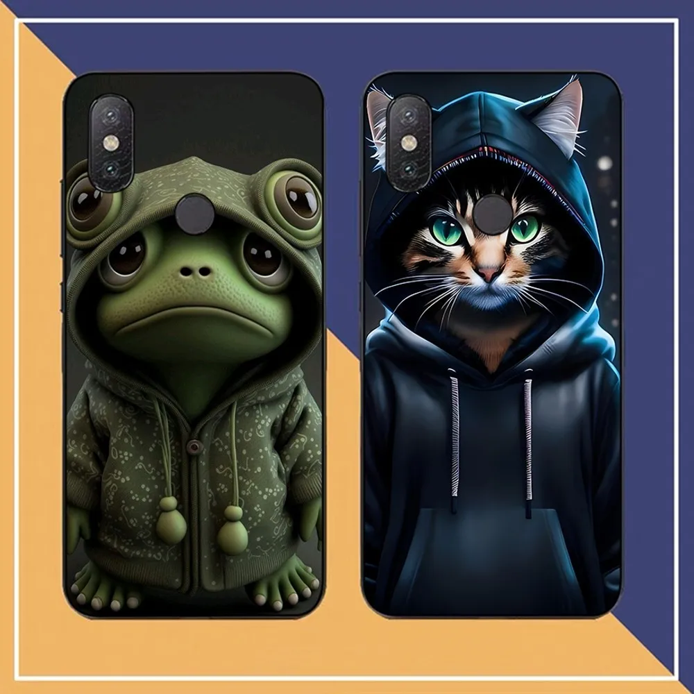 

Monkey Frog Pig Cow Bird Cat Animal Phone Case For Redmi Note 4 X 5 A 6 7 8 T 9 9S 10 11 11S 11Epro Poco M3 pro