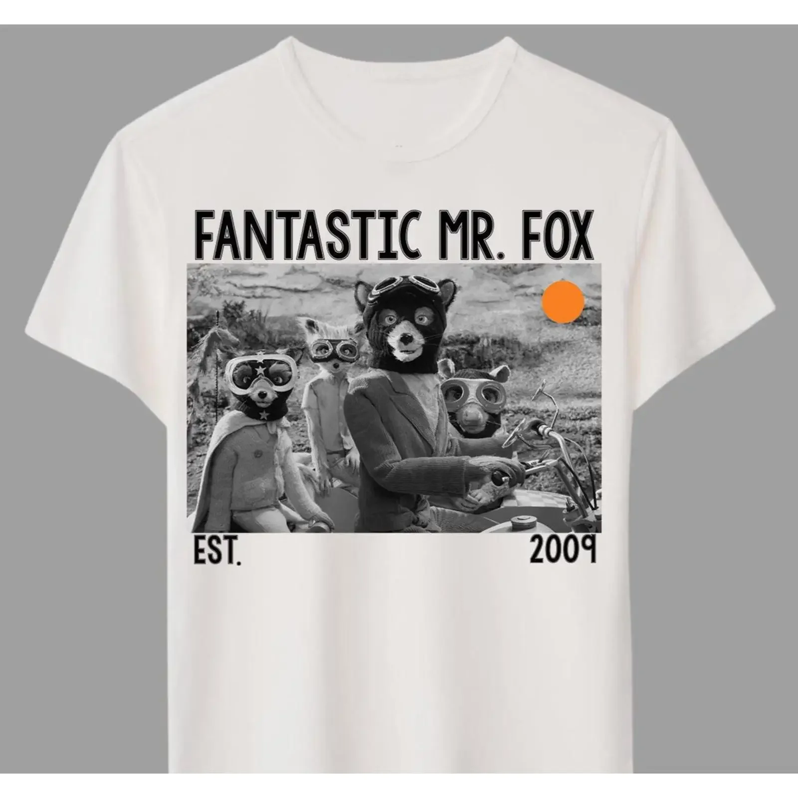 Fantastic Mr Fox Movie T Shirt DTG  vintage Washed Breathable Unisex Soft Versatile Stylish graphic designer clothes streetwear