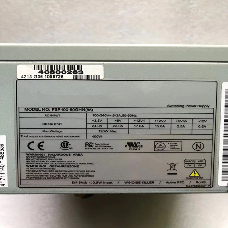 New Original PSU For FSP 400W Power Supply FSP400-60GHN(85) FSP400-60GHN