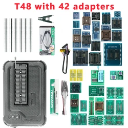 Programador universal de USB com 42 adaptadores, Xgecu T48 TL866II -3G, apoio V12.67, 17386 + IC, SPI, flash, NAND, EEPROM, MCU, PIC, AVR