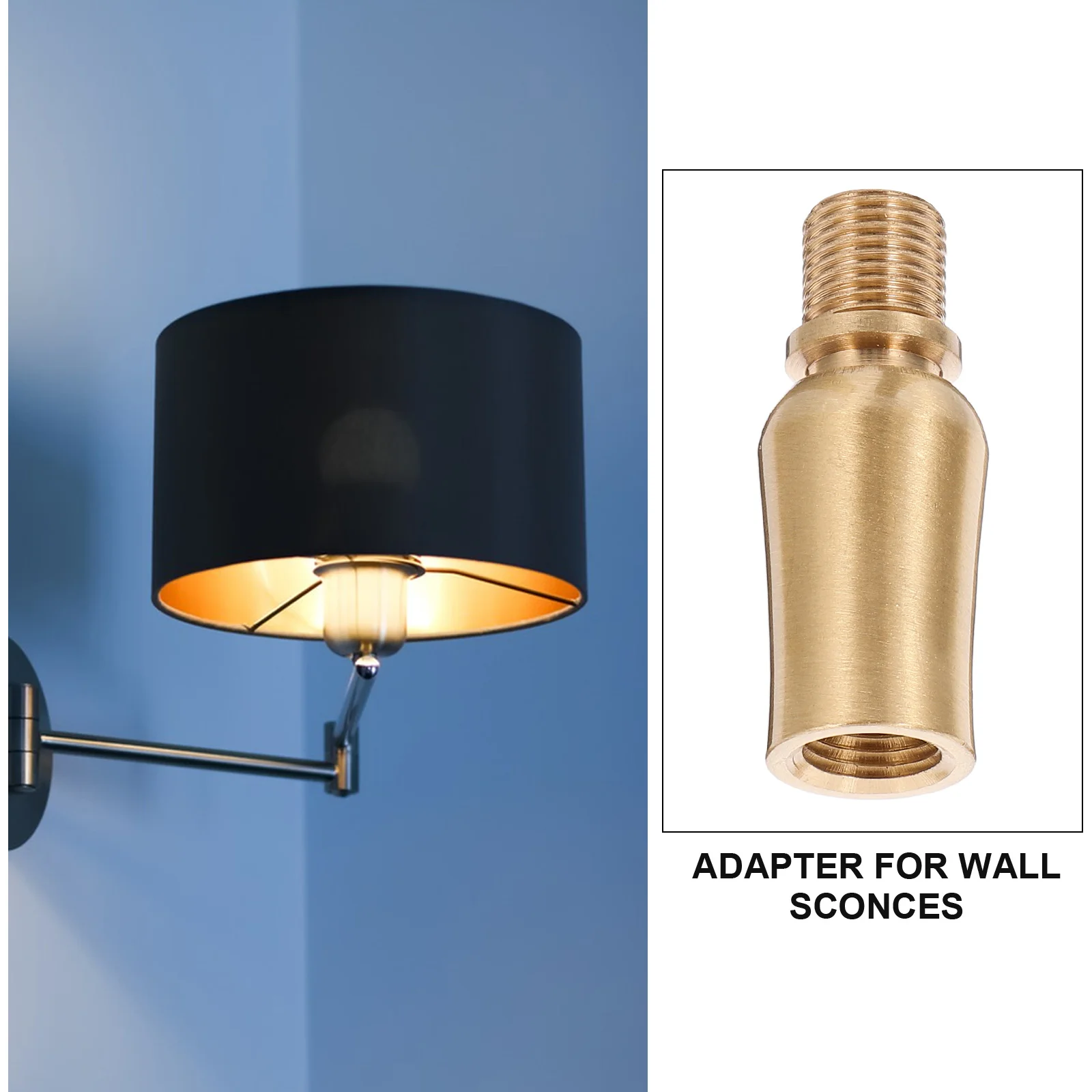 

Adjustable Swivel Adapter For Pendant Lights Metal Sloped Ceiling Adapter Socket Extender Durable Copper Wall