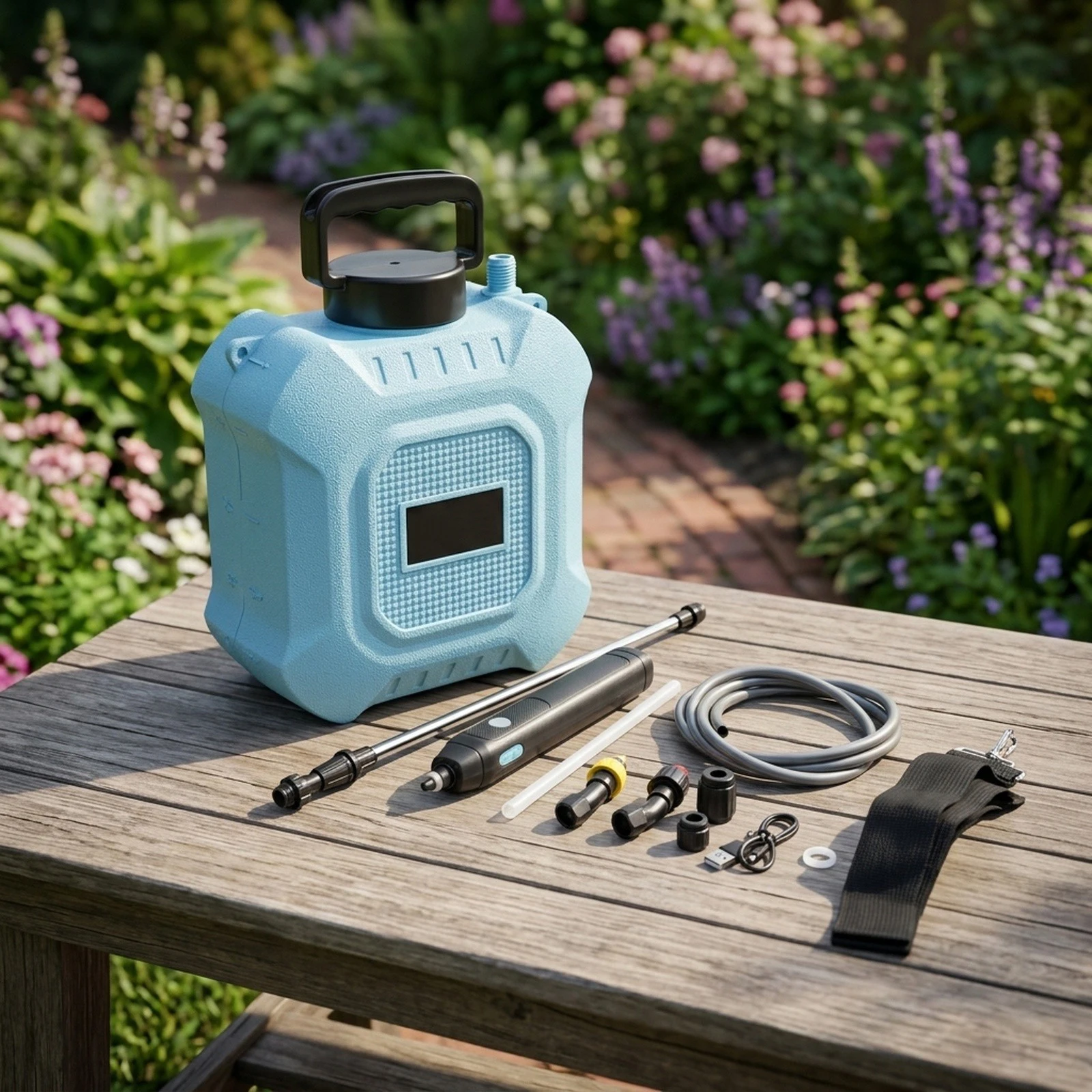 5L Electric Garden Sprayer Adjustable for mist Spray Device Pulverizer Comfortable Shoulder Strap Robust Internal Filter