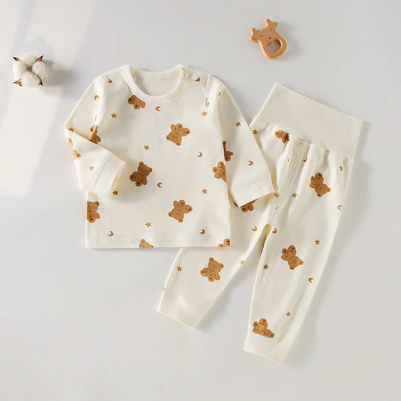 Children's Cotton Suit Baby Underwear Boneless a Baby Autumn Clothes Autumn Trousers Autumn Clothes Baby Clothing Home Wear