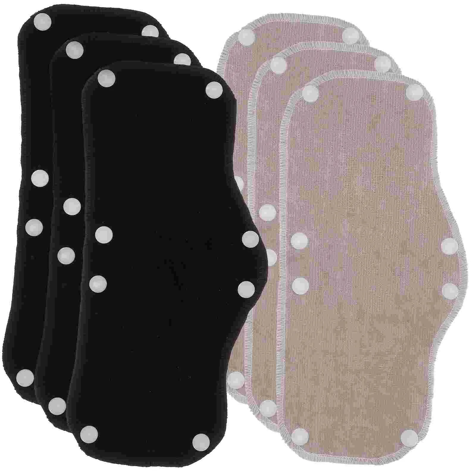 6 Pcs Clear Hard Hat Sweatband Safety Accessories Marine Fabric Man Black Cap