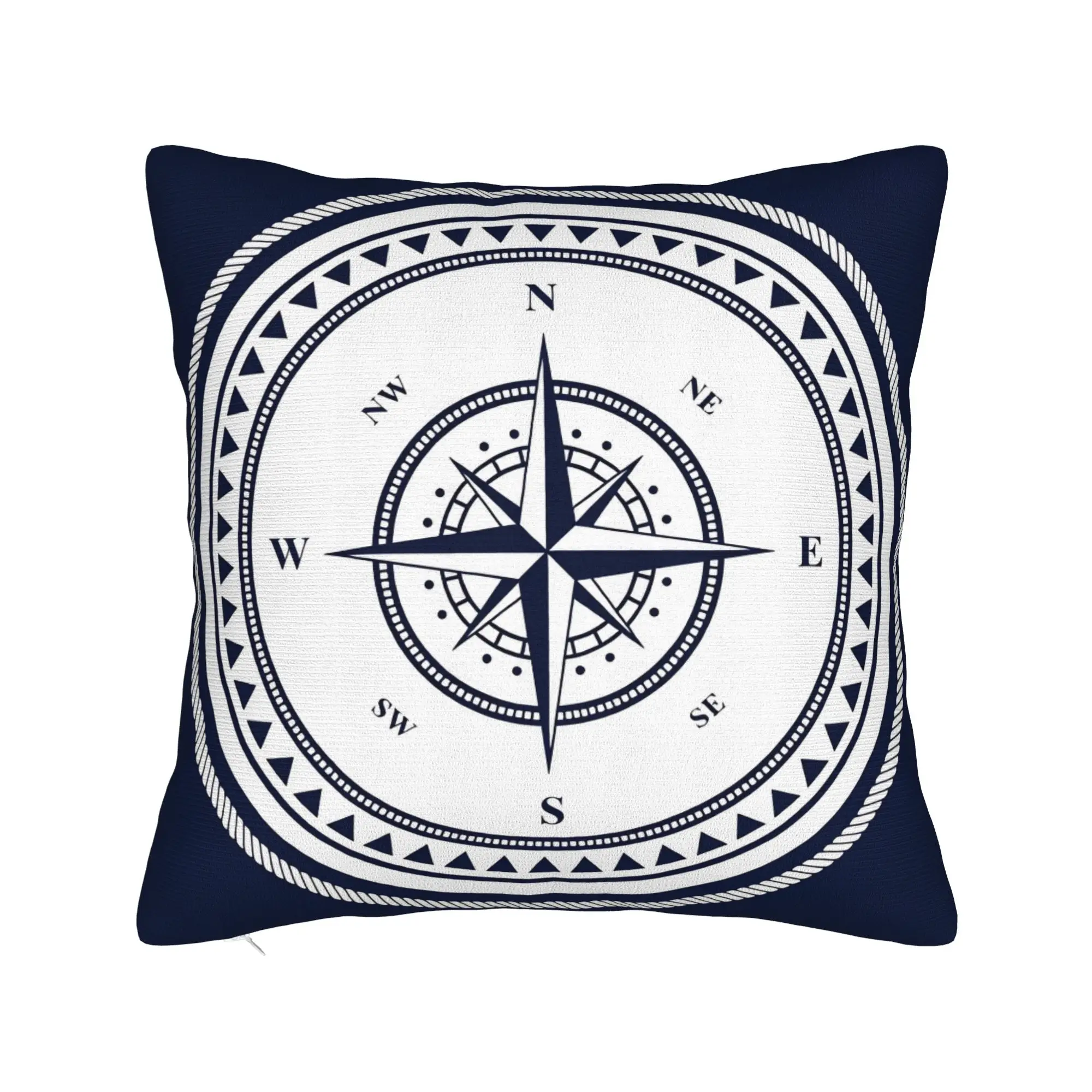 Nordic Dark Blue Nautical Collection Pillow Case  Design Pillow Cover Novelty Pillowcases For Sofa Home Decoration