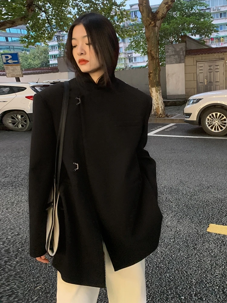 

Loeb Original Pad oulder Suit Jaet Men Women Zhongan Coat Spring New Sle Commute Sle Polyester Casual