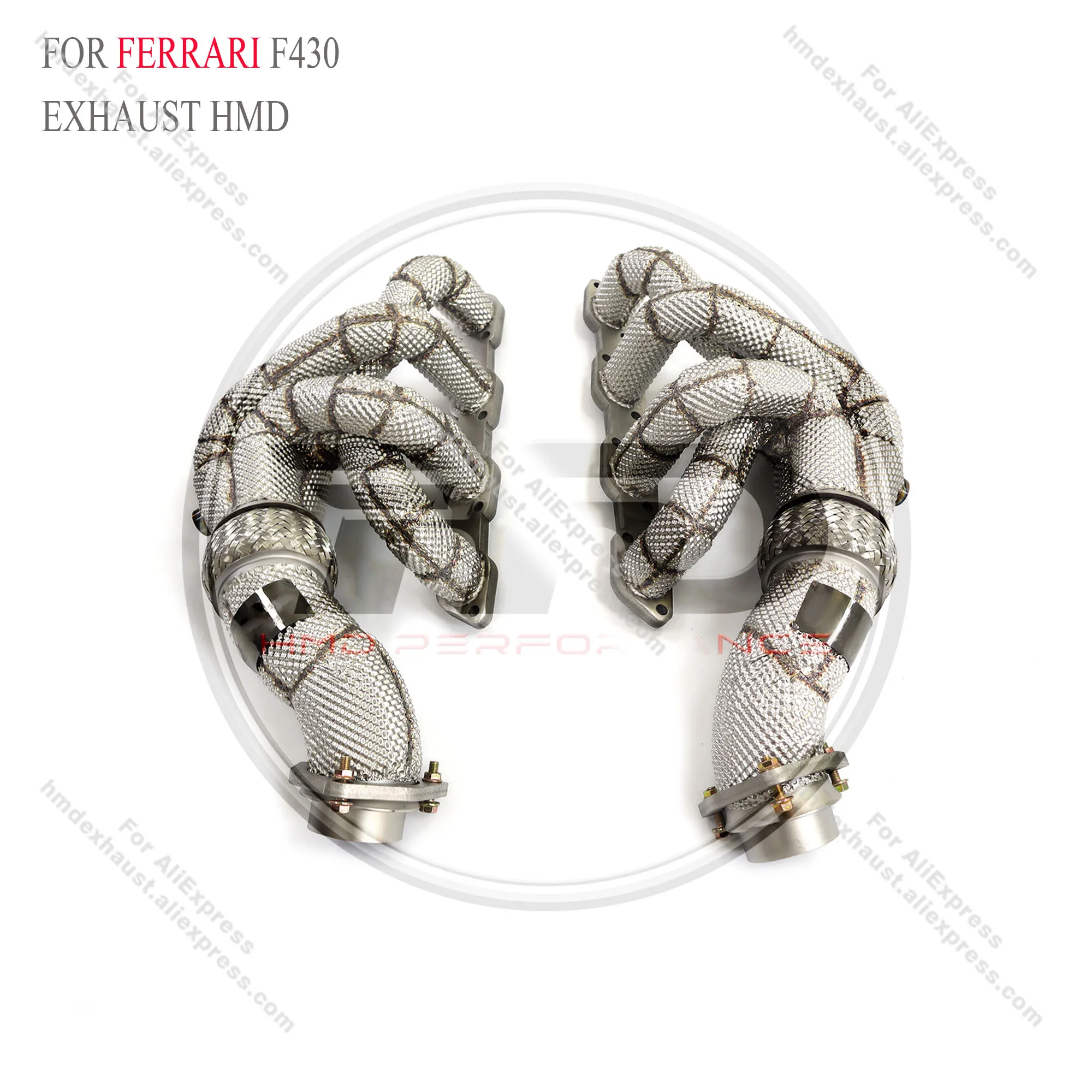 

HMD Exhaust System High Flow Performance Headers for Ferrari F430 4.3L Manifold With Heat Shield