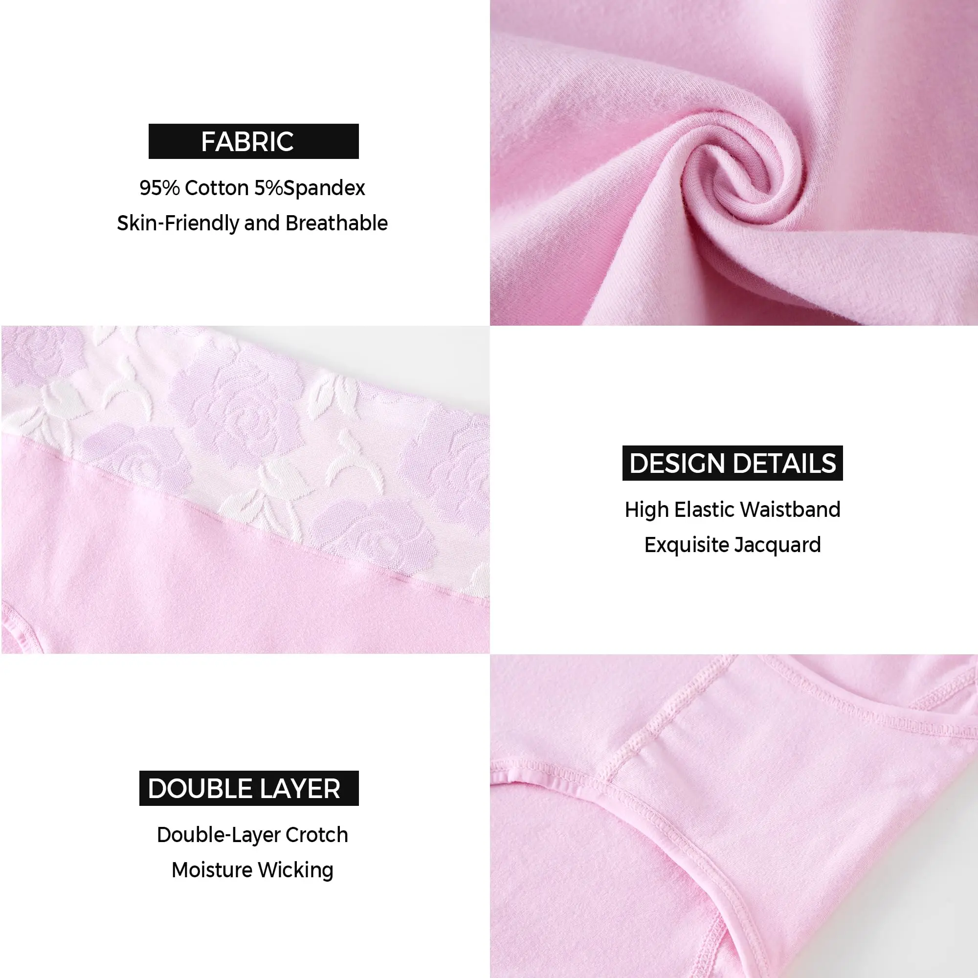Женское хлопковое нижнее белье размера плюс L-5XL, Трусики с высокой талией, утягивающие живот, трусы с полным покрытием, жаккардовые женские трусики, Multipack