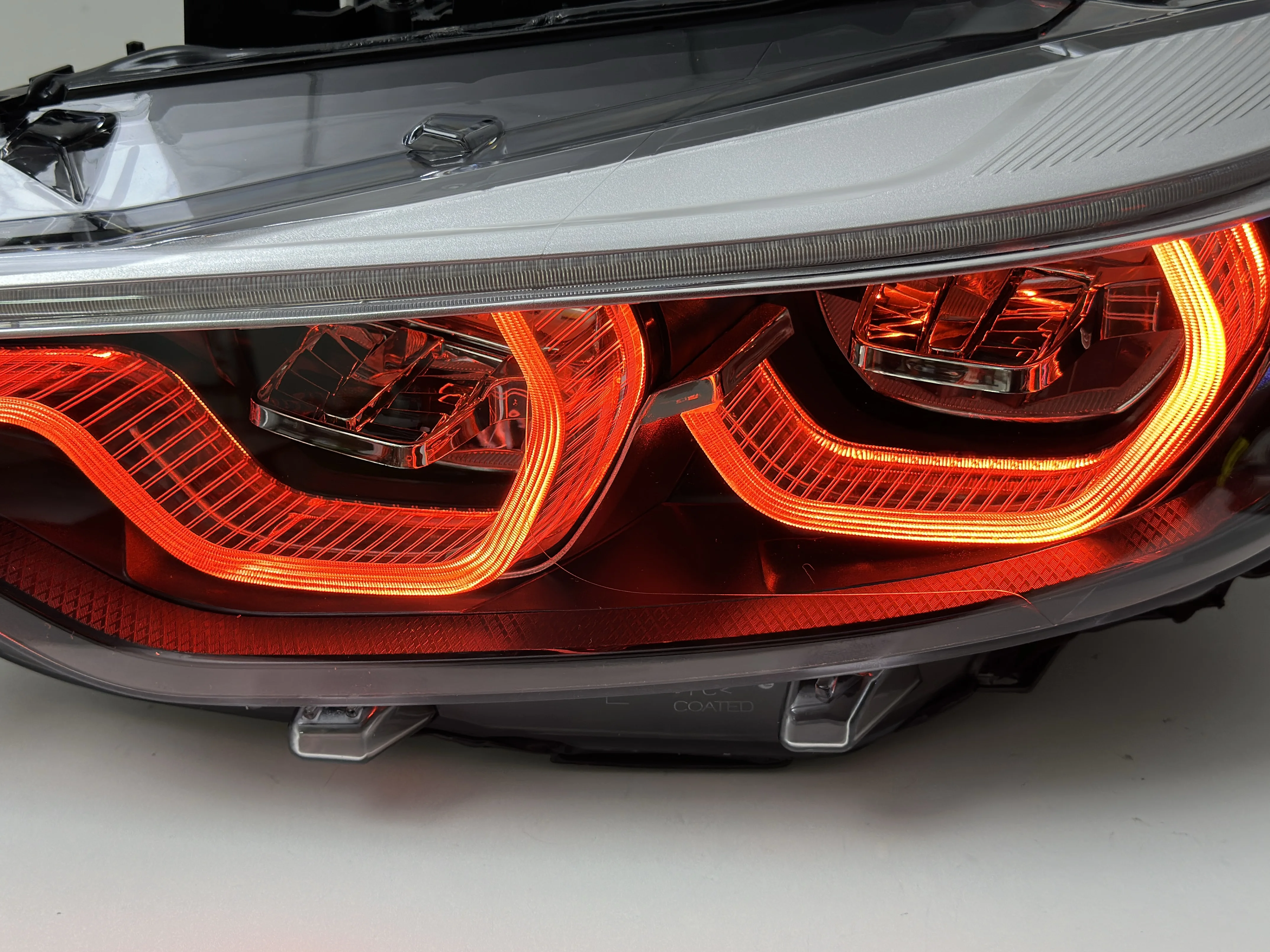 F32 Auto V3 Ikon1:1 Style Three Color Amber Red Yellow White DRL LED Headlights For BMX F33 F36 F80 F82 M3 M4 Front Light