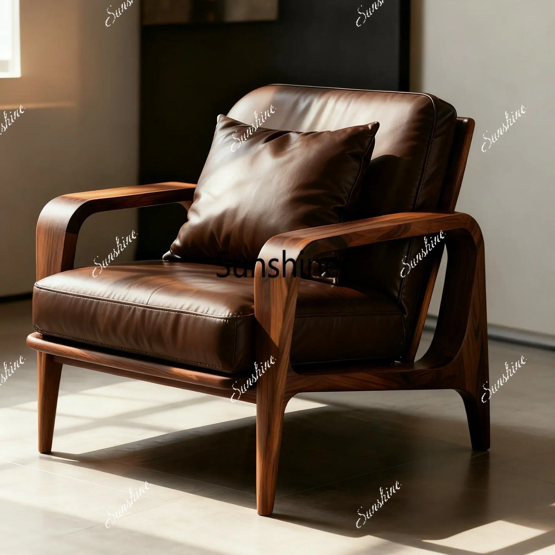 

Italian minimalist sofa chair Modern minimalist leisure chair Comfortable single sofa