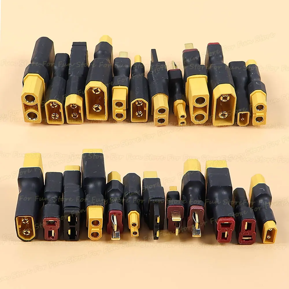 For Fun Adapter XT30 XT60 XT90 TRX T Plug Deans Male Female Conversion Plug Connector Wireless RC LiPo Battery Control Parts DIY view 5