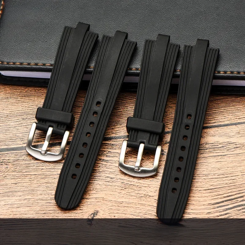 Rubber Waterproof Men Women Sports Silicone Watch Strap for Bvlgari Diagono Series Convex Interface Dust Free Watchbands