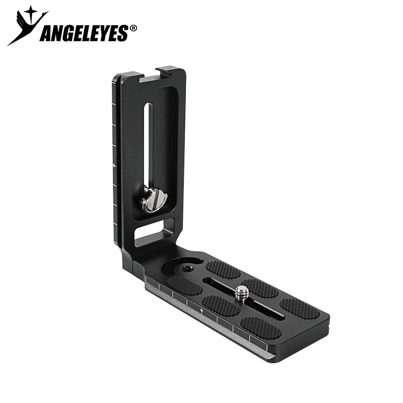 Aluminum Alloy SLR Camera Quick-loading Plate Tripod Gimbal Hot Shoe Vertical Shot for Caffy Ca MFi L Plate CF02