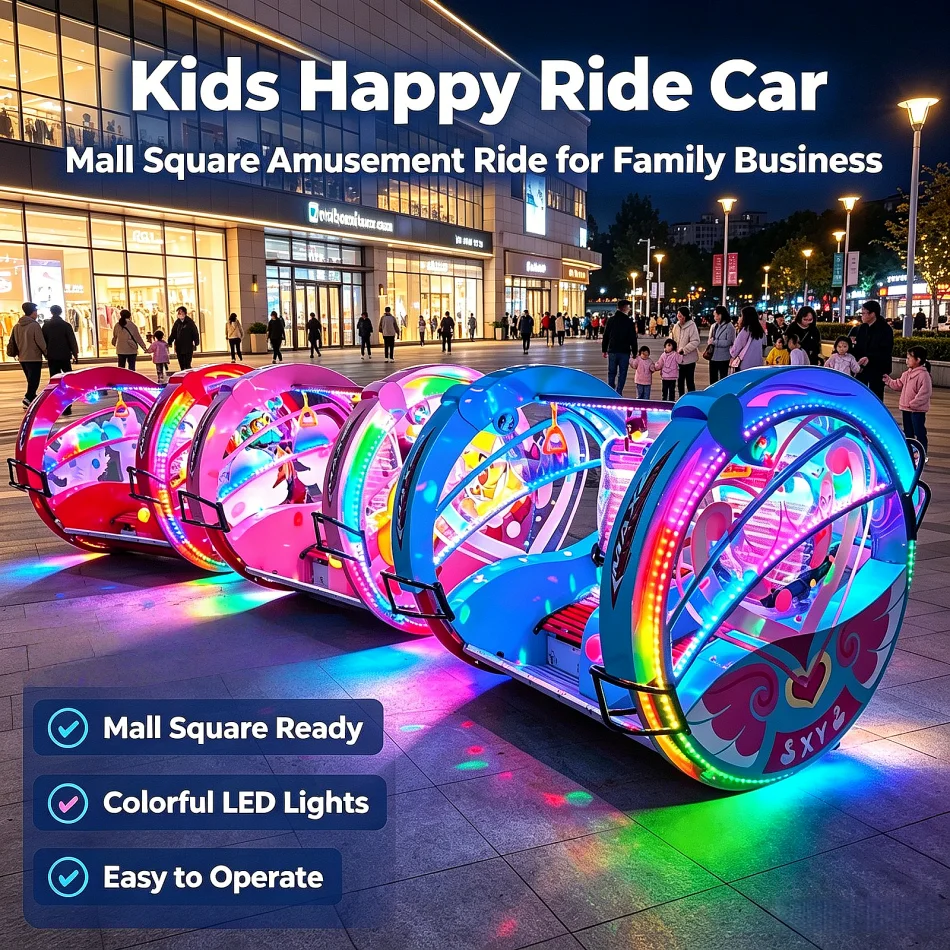 Electric Bumper Car Ride, 360 Rotating, LED Lights, Music, Kids Adults Carnival Ride On Toy, Indoor Outdoor Fun Vehicle