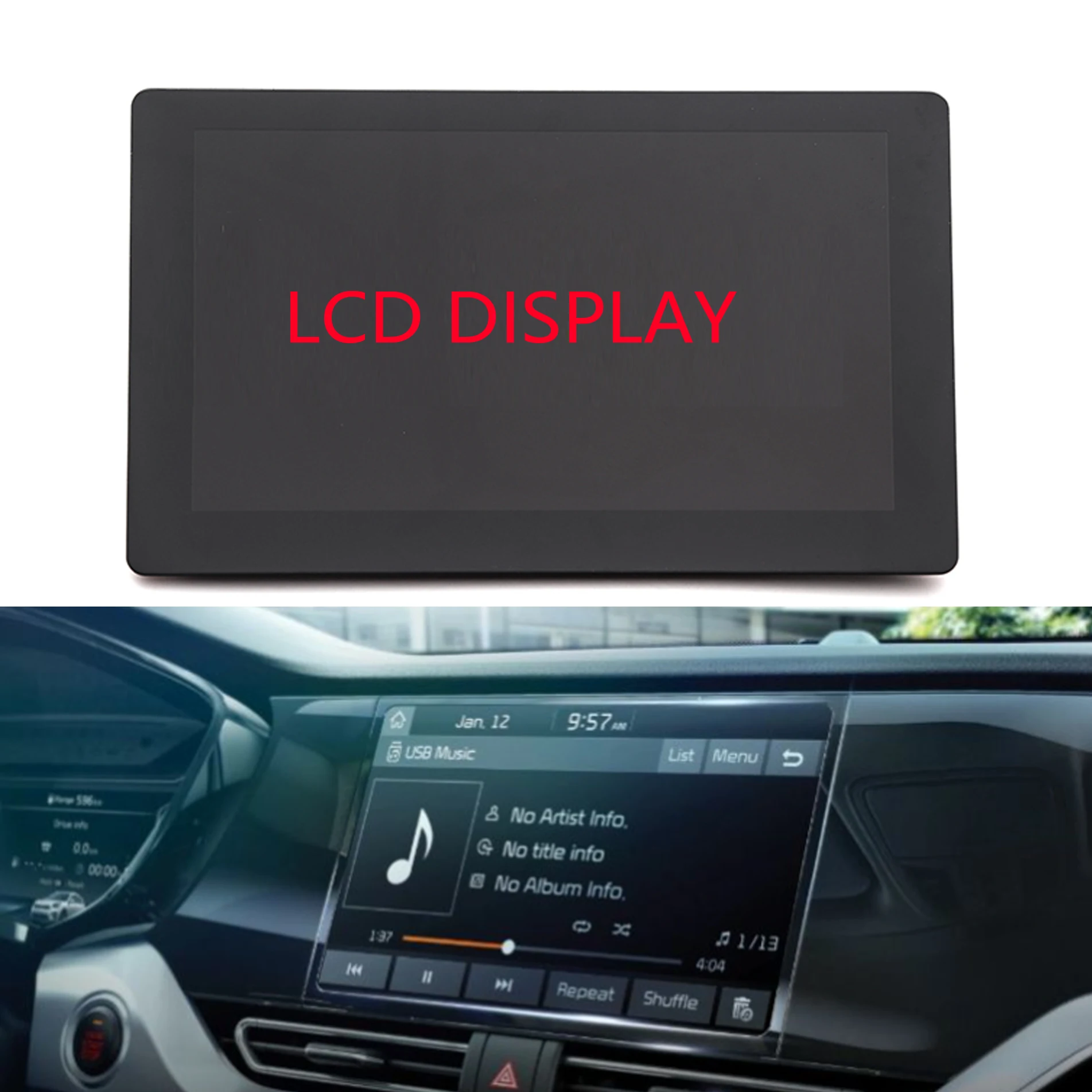 

LCD DISPLAY WITH TOUCH SCREEN For 2020 2021 2022 Kia Niro Nav Radio LA080WV9-SL02 LA080WV9-SL08 LA080WV9-SL03 96160G5770