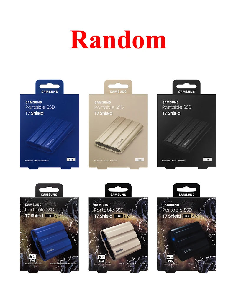 SAMSUNG SSD USB 3.2 TYPE-C Gen2 PSSD T7 Shield Disk Portabel Solid State 1TB 2TB 4TB kecepatan tinggi 1050 mb/s Hard Drive asli SSD