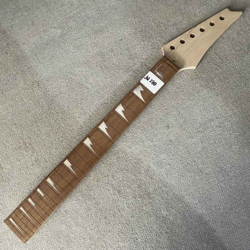 jN280 Unfinished No Frets MINI 6 String ST Electric Guitar Neck 24 Frets 564MM Short Scales Right Hand  DIY And Replace Parts