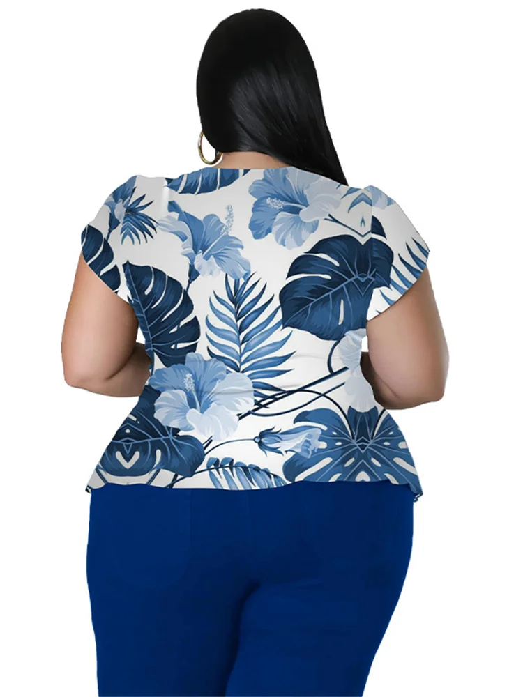 Wmstar Plus Size spodnie dwuczęściowe stroje ustawia damski letni ubrania z nadrukiem Top jednolite legginsy dopasowany do sprzedaży hurtowej