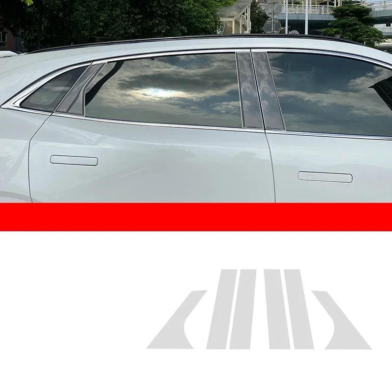 Car Exterior Pillar for Changan Unik Uni K TPU Transparent Protect Film Windows BC Center Pillar Car Stickers Strip Accessories