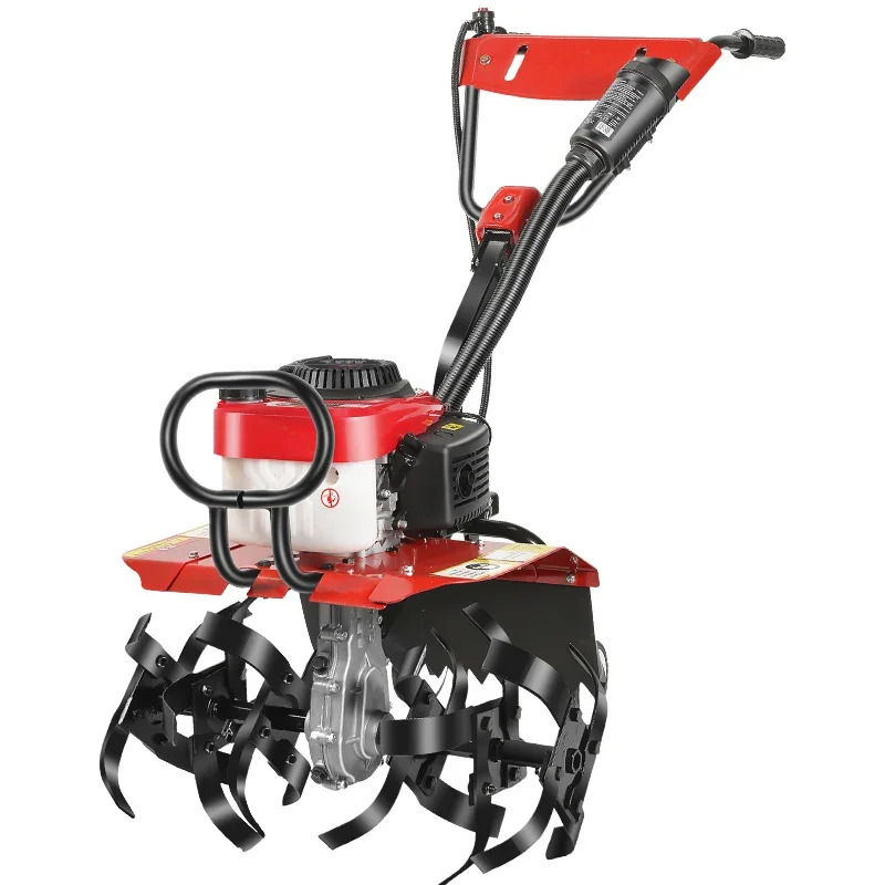 Small multi-functional micro-tiller four-stroke gasoline soil loosening trench plough wasteland loosening machine